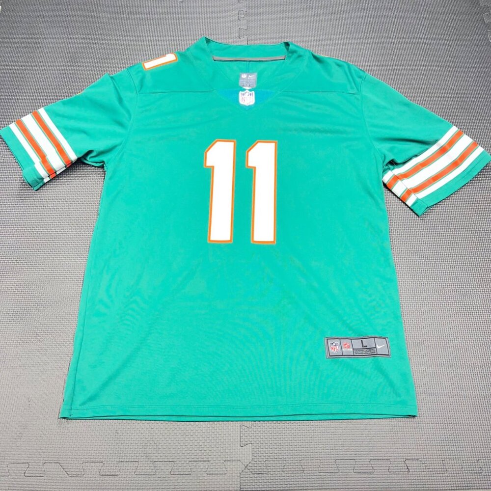 Nike NFL Miami Dolphins DeVante Parker #11 On-Field Jersey L Green White Orange